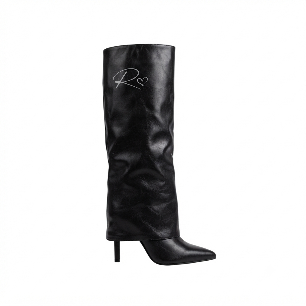 Vik black leather